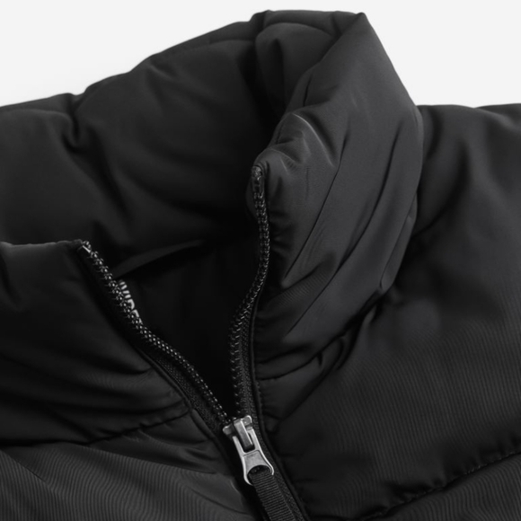 New H&M Puffer Jacket Size XL Black Puffer Winter Coat Womens Puffer Jacket - Picture 6 of 9